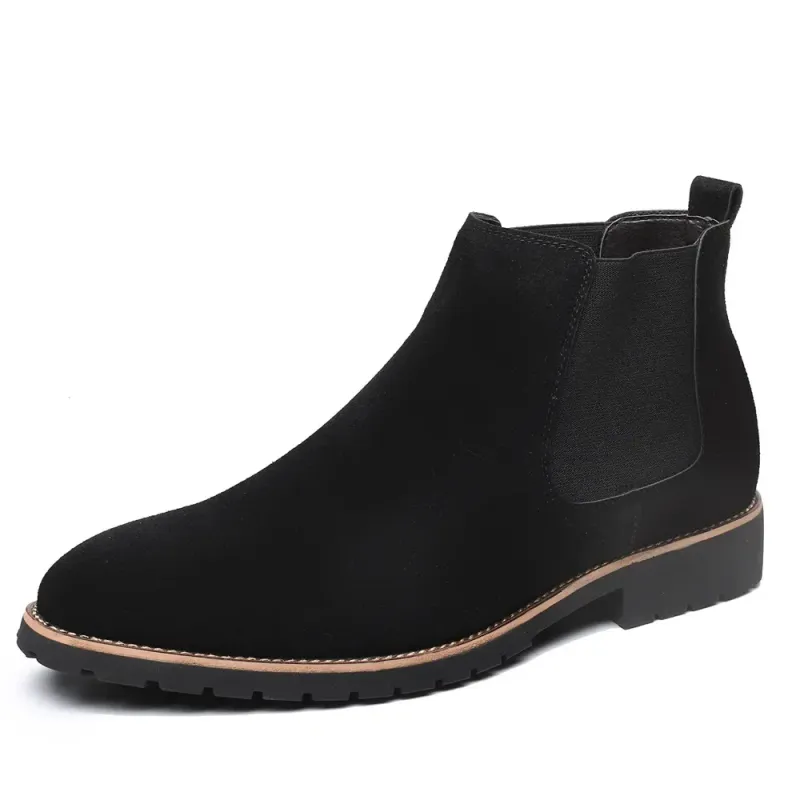 Men's British Style Suede Chelsea Boots 6