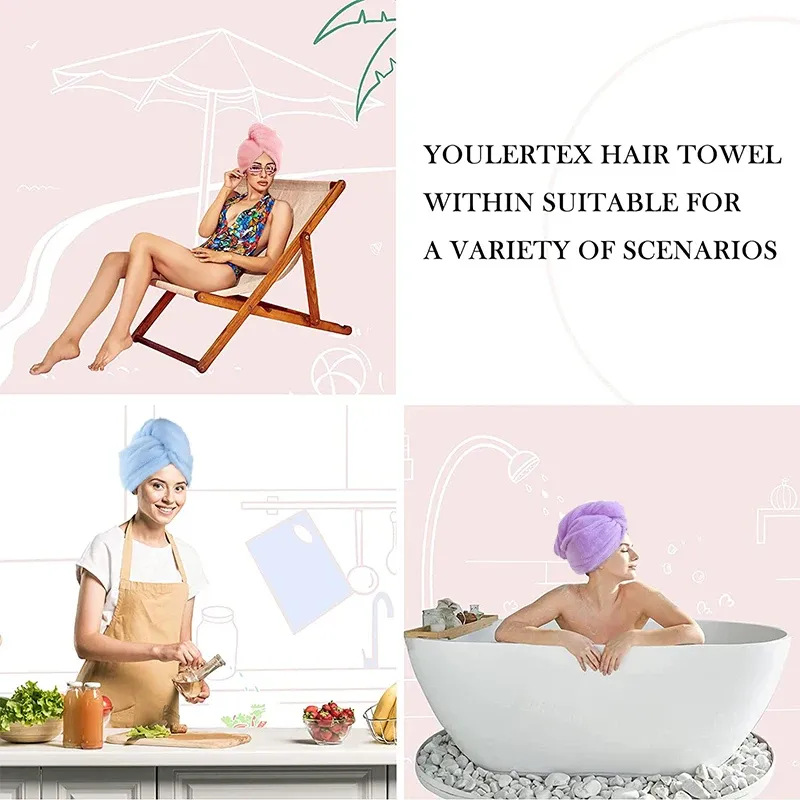 Microfiber Hair Towel Wrap Turban 5