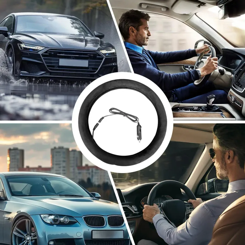 12V Heated Steering Wheel Cover 5