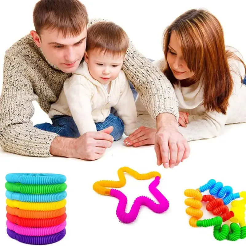 8-Pack Large Pop It Fidget Tubes 3
