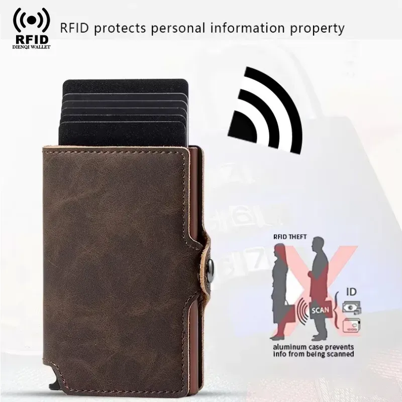 Slim RFID Card Wallet with Money Clip 2
