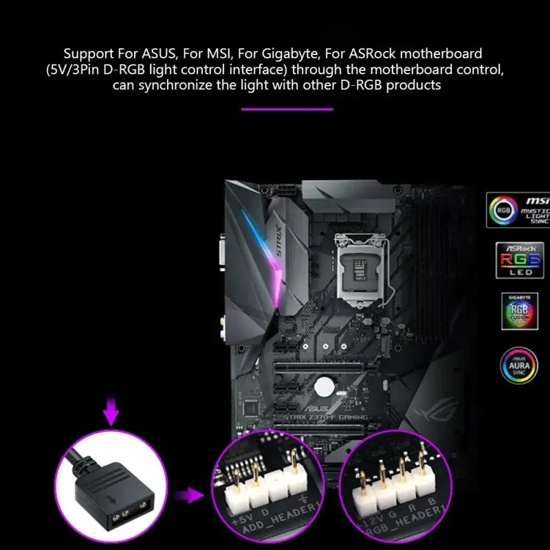 ARGB 1-to-10 Splitter Hub 5V 3-Pin 2