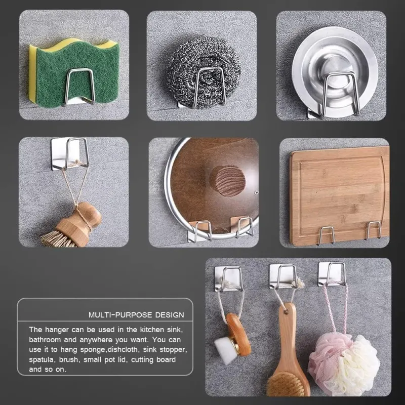 Stainless Steel Sponge Holder Set 7