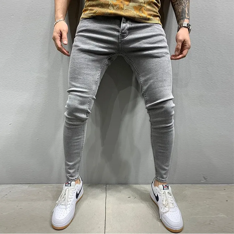 Men's Black Skinny Jogger Jeans 4