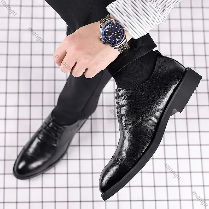 Handcrafted Calfskin Leather Oxford Brogues 3