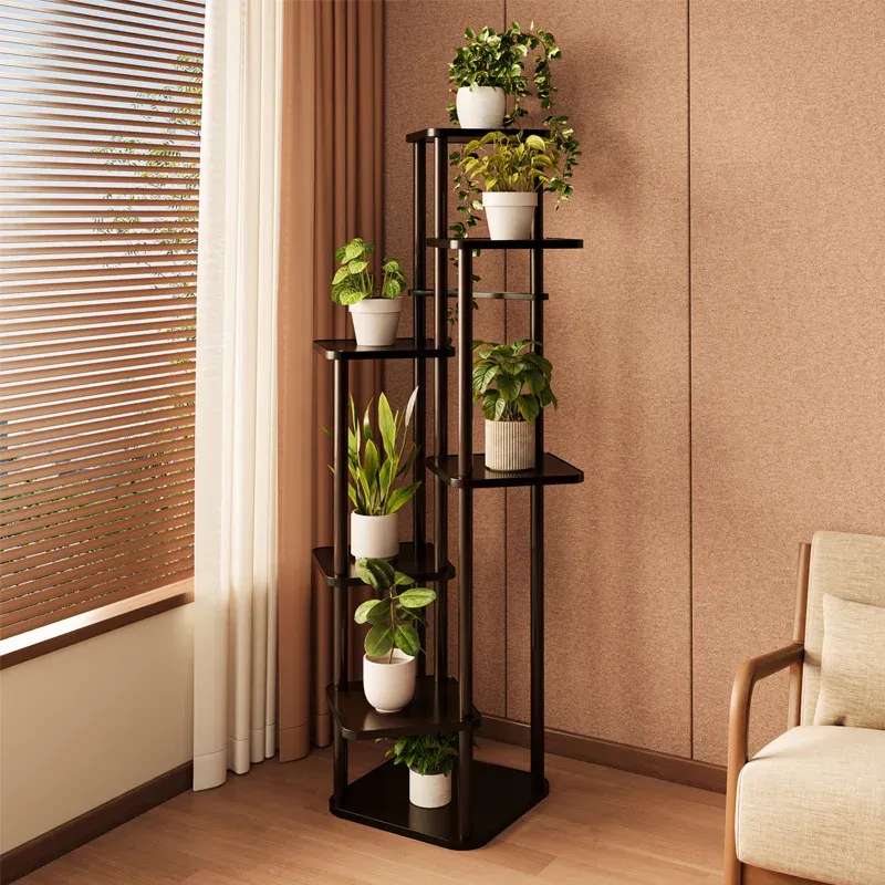 Solid Wood Plant Display Shelf 1