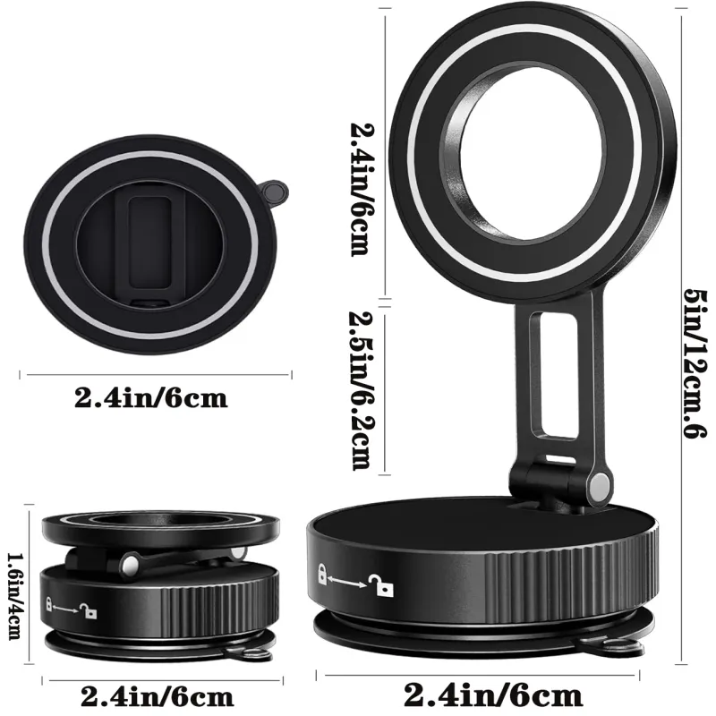 Nano Gel Magnetic Car Phone Mount 110LBS 2