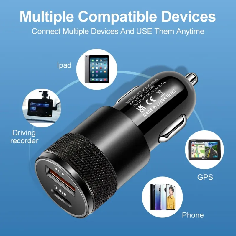 66W USB-C Car Charger Adapter 3