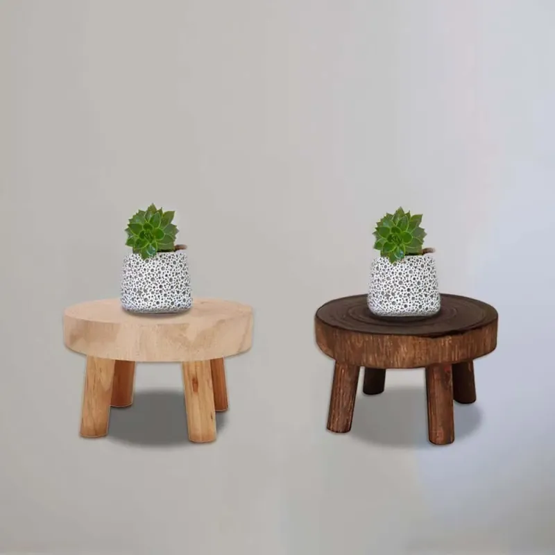 Wooden Plant Stand Shelf 2