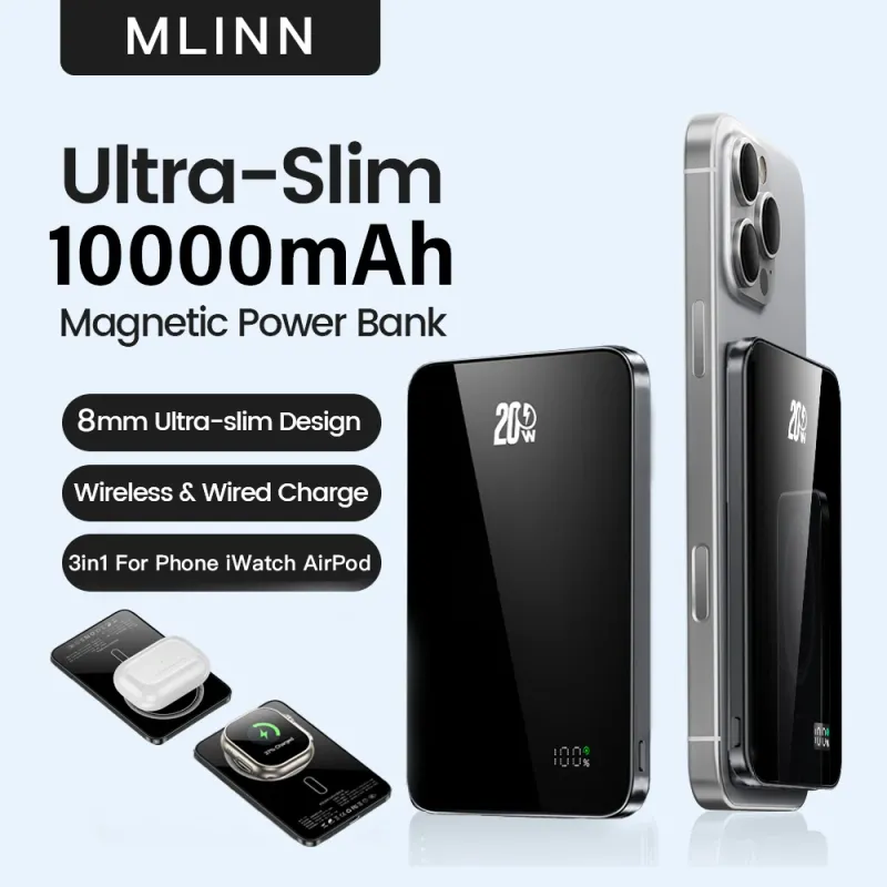 10000mAh Magnetic Power Bank 20W 1