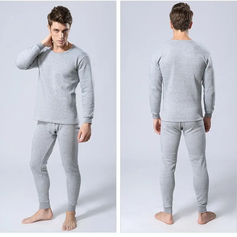 Men's Thin Fleece Thermal Underwear Set 5