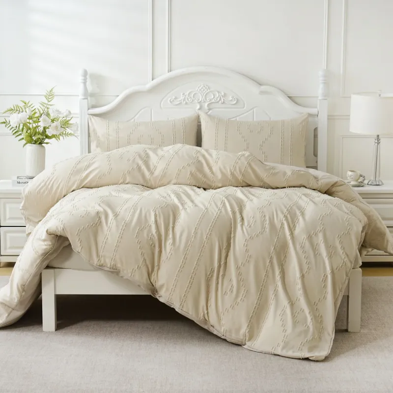 Tufted Boho Duvet Cover Set 6