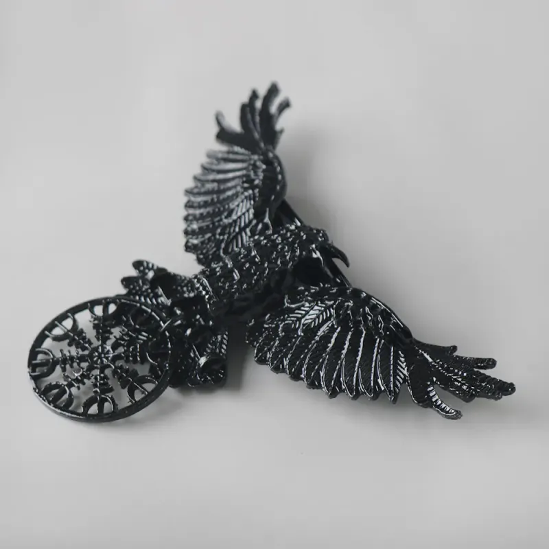 Gothic Crow Hairclip Barrette 5