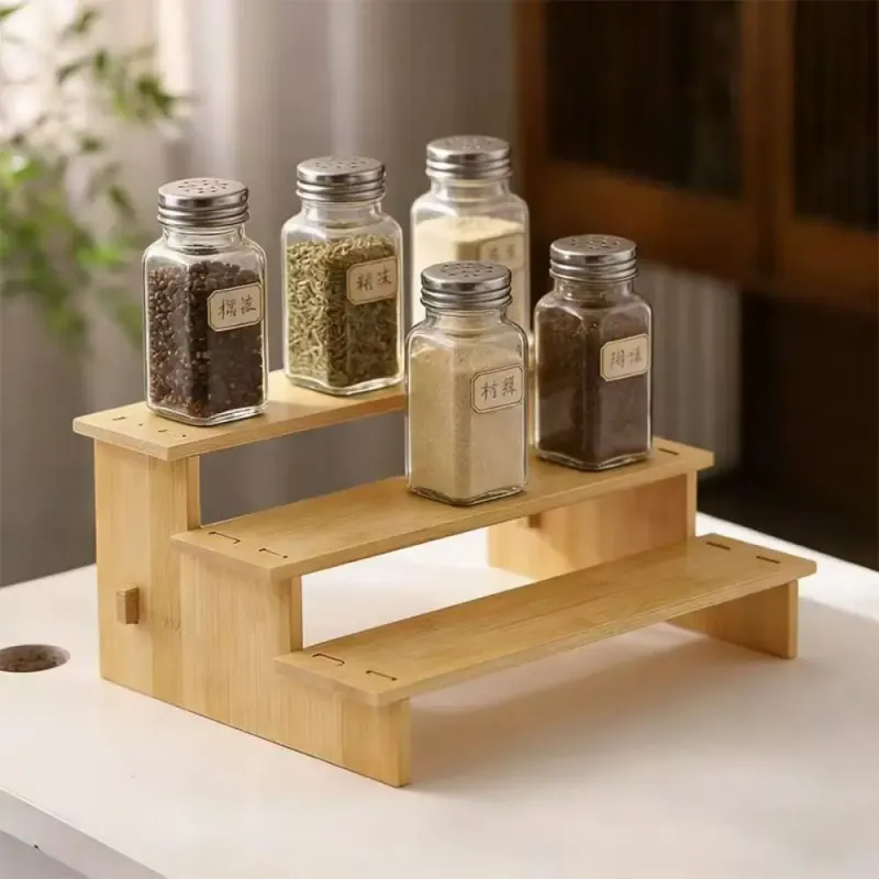 3-Tier Bamboo Spice Rack 5