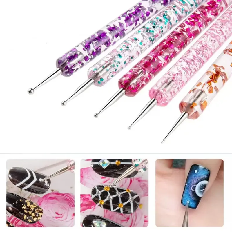Dual-Ended Nail Art Dotting Pen Set 1