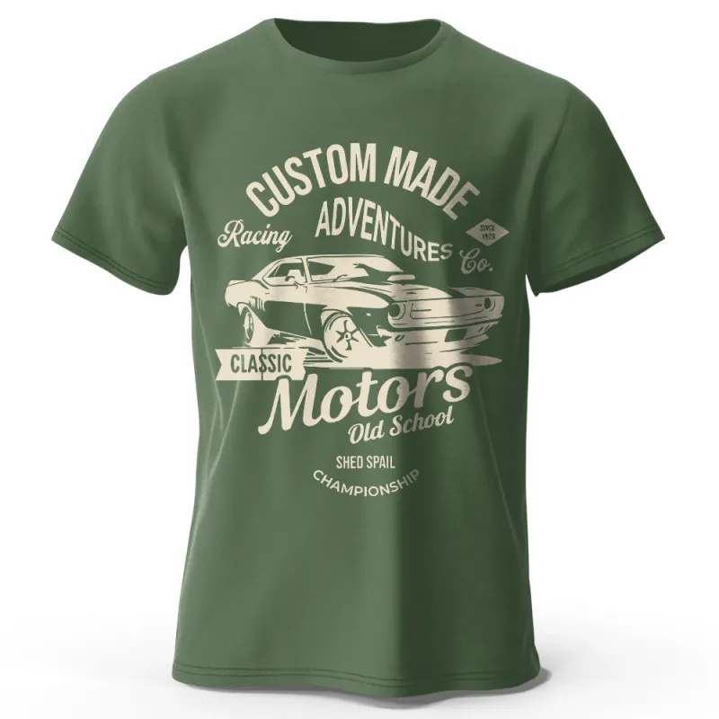 Motors Vintage Graphic Oversized T-Shirt 1