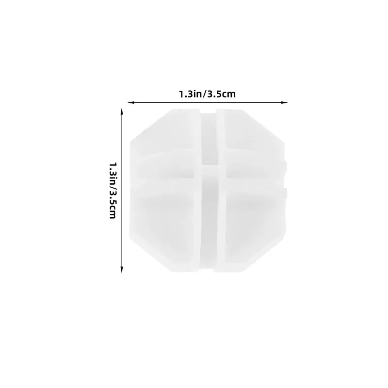 White Rotating Wire Cube Connectors 10Pcs 6