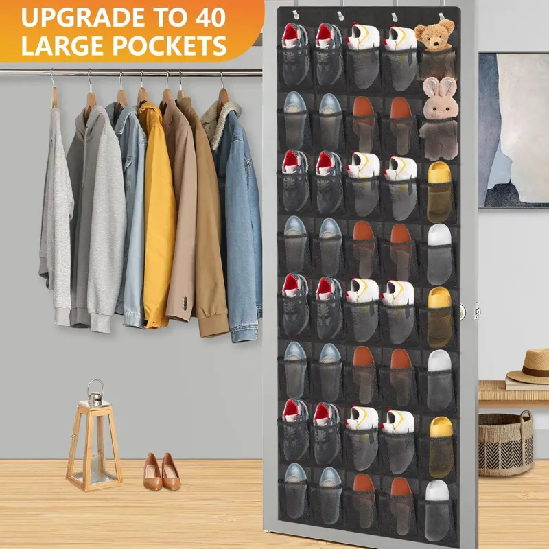 40-Pocket Over Door Shoe Organizer 2