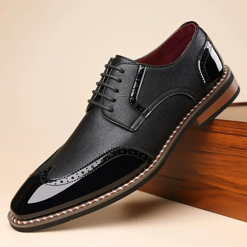 Men's Pointed Toe Oxford Dress Shoes 4