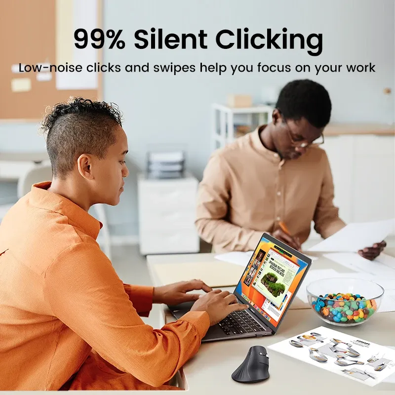 UGREEN Ergonomic Wireless Vertical Mouse 5