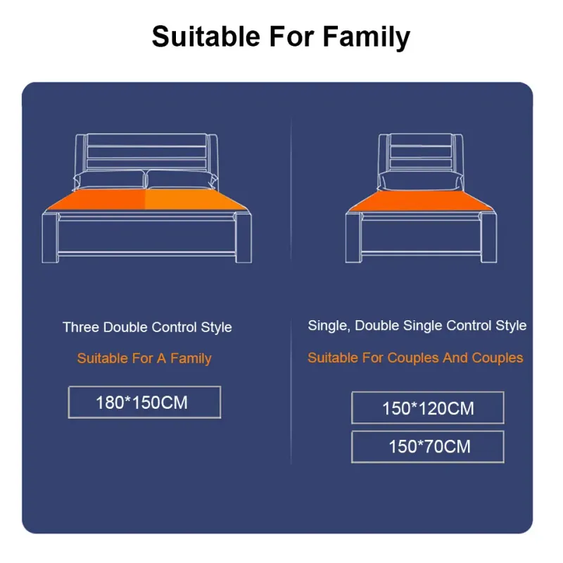 Smart Electric Heated Blanket 110-220V 6