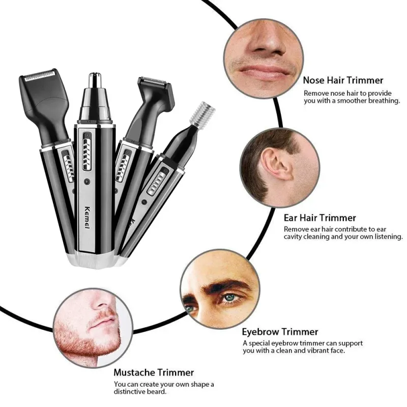 Kemei KM-6630 Multi-Purpose Men's Trimmer 3