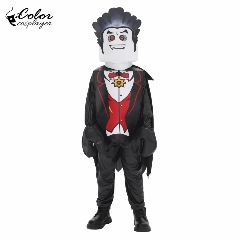 Black Monster Fighter Vampire Costume for Kids 2