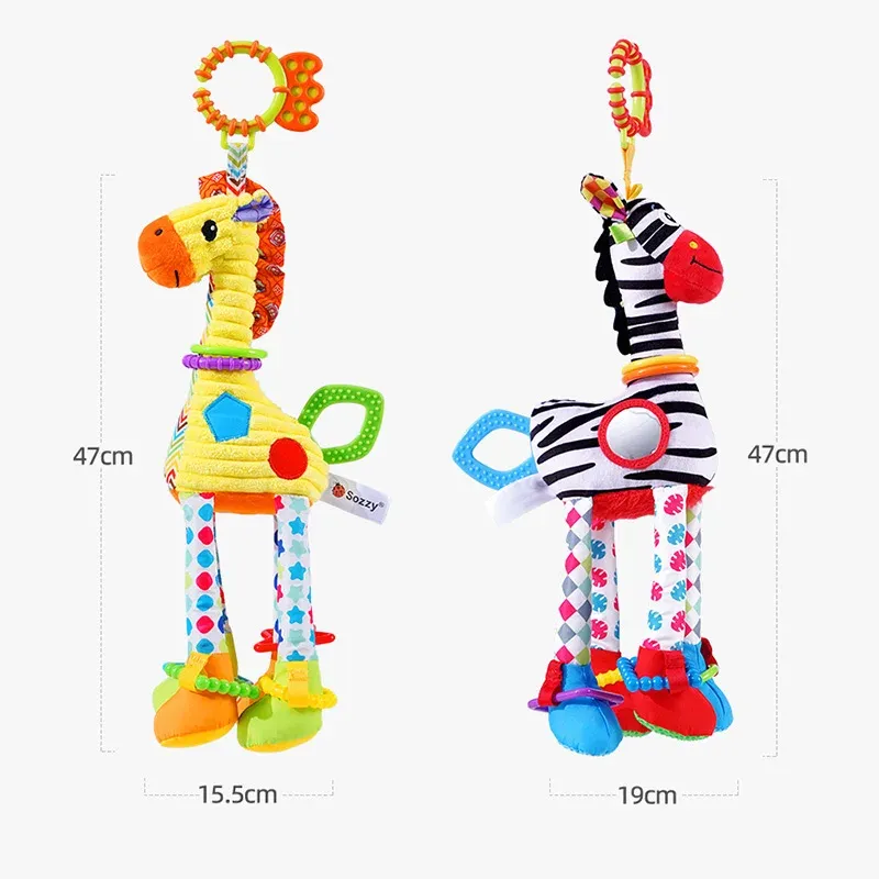 Soft Animal Baby Rattle with Teether 6