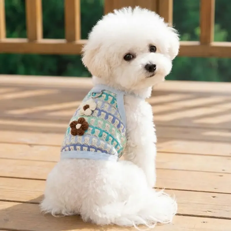 Floral Mesh Dog Cooling Vest 5