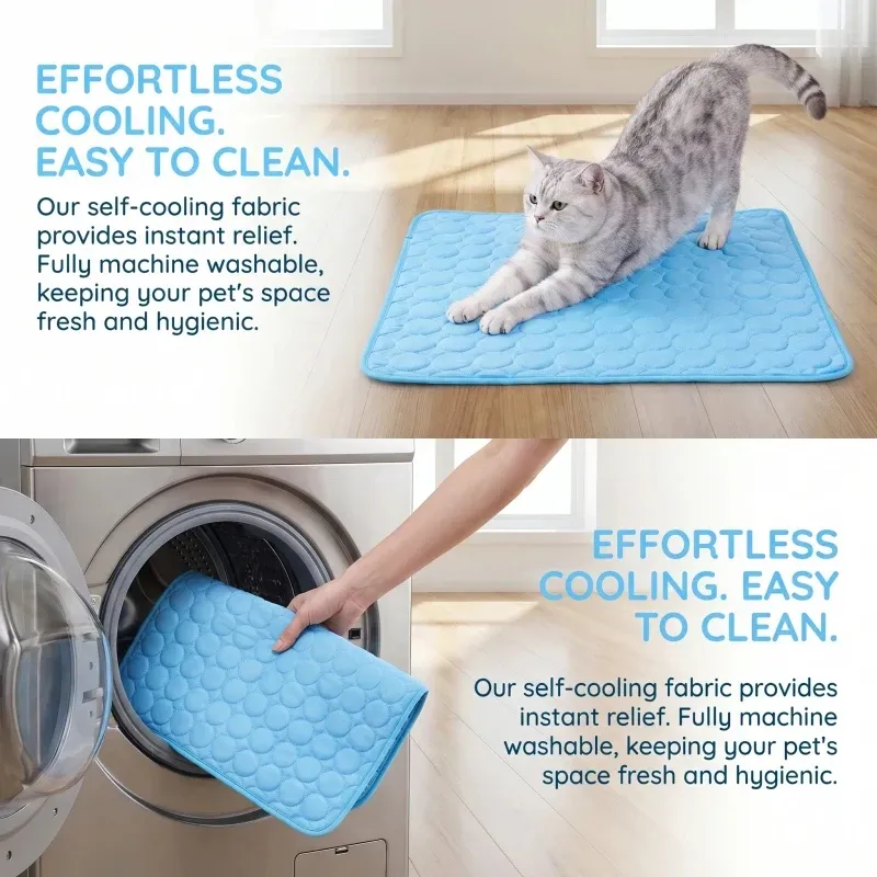 Ice Silk Dog Cooling Mat 2-Pack 4