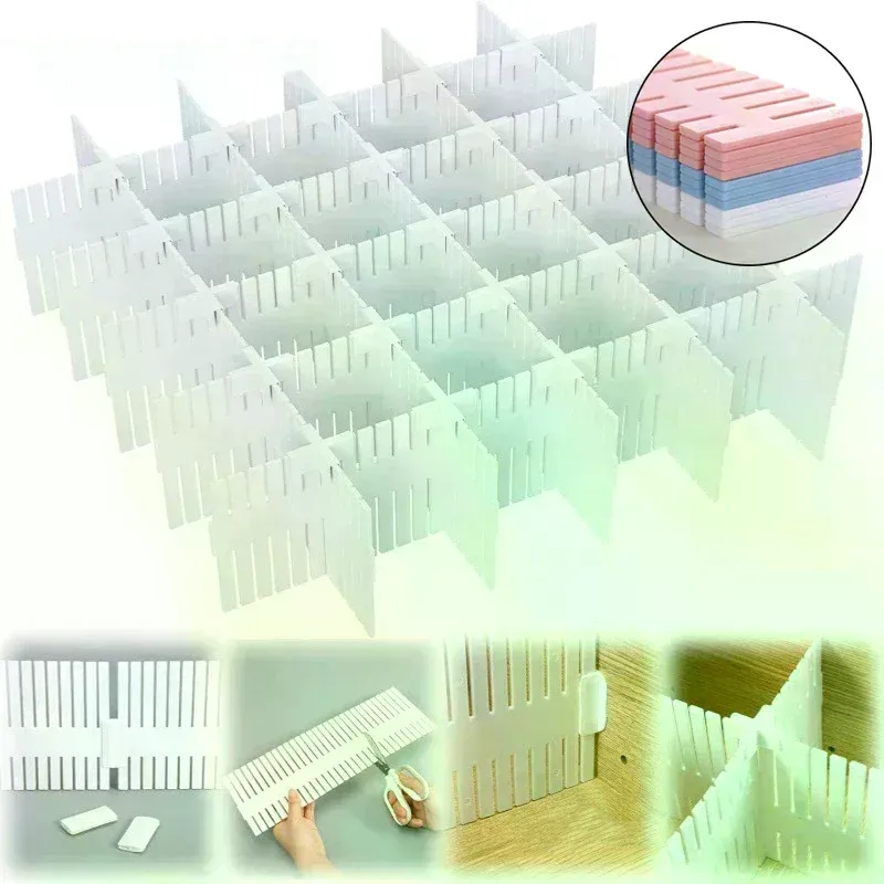 Adjustable DIY Drawer Dividers Set 4