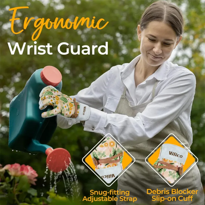 Thorn-Proof Leather Gardening Gloves 4