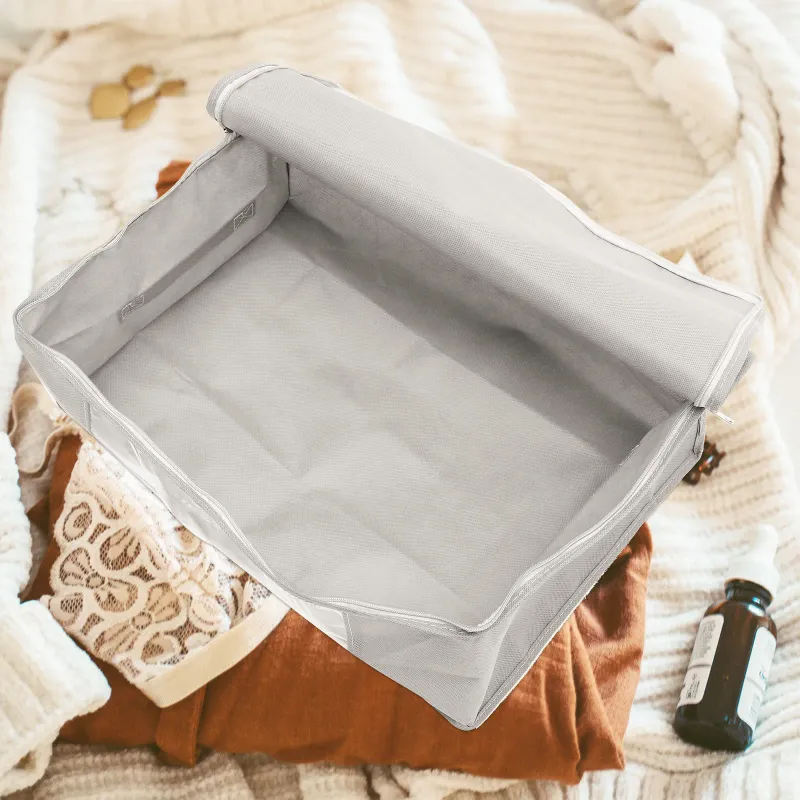 Foldable Storage Boxes for Blankets 4