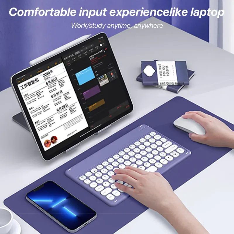 Wireless Keyboard & Mouse for iPad/Tablet 3