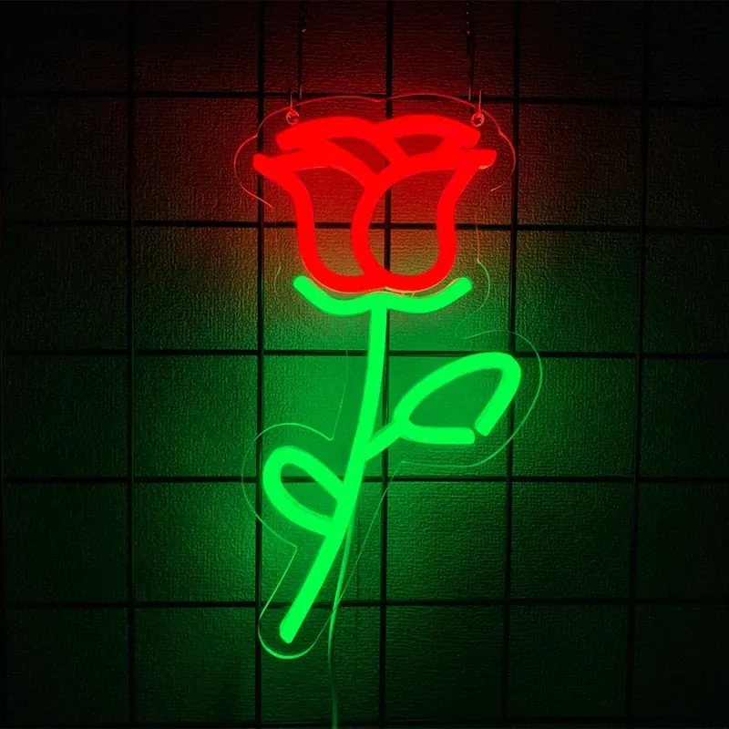 LED Neon Flower Wall Sign 4