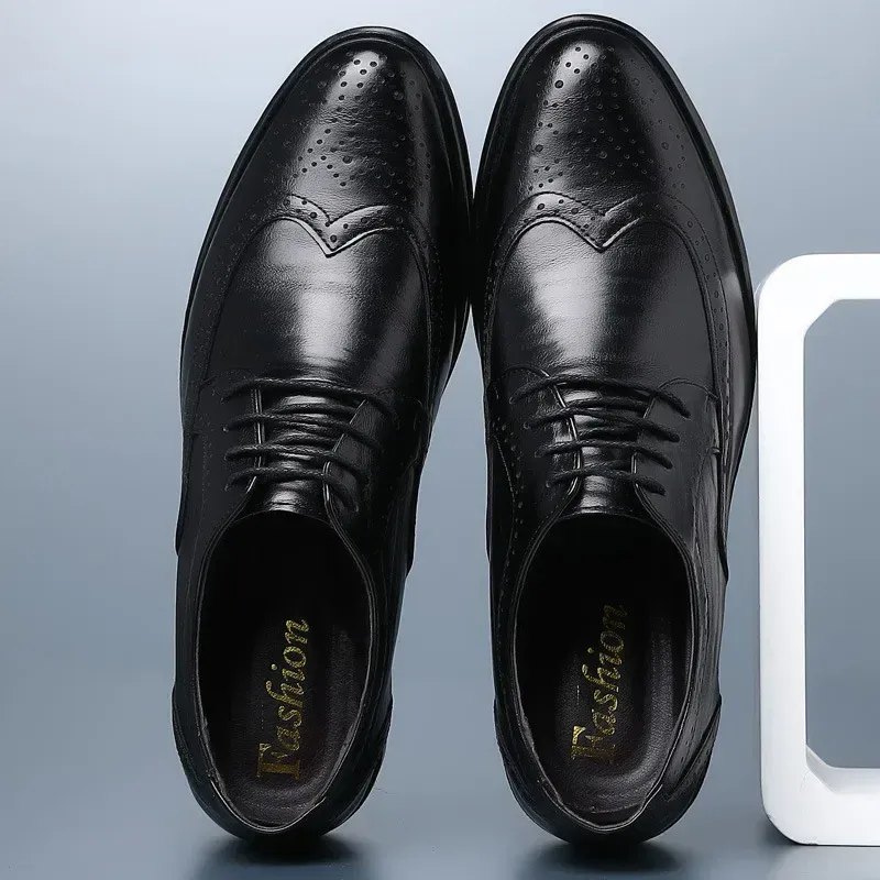 Handcrafted Calfskin Oxford Brogue Shoes 3