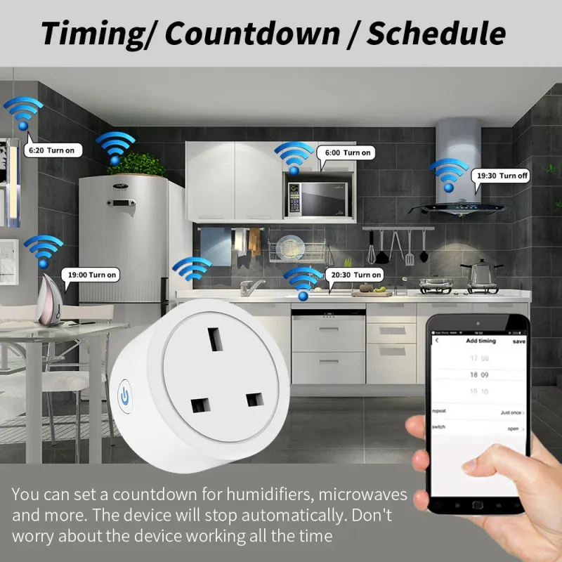 Tuya Smart UK Plug Socket 20A 4
