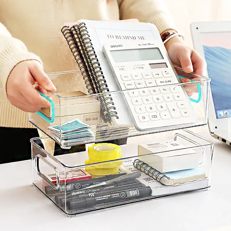 Clear Storage Box Organizer Set 4