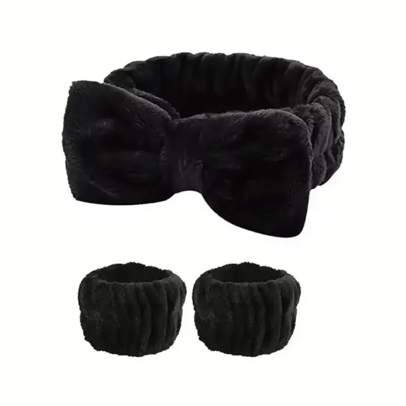3Pcs Spa Headband & Wristband Set 6