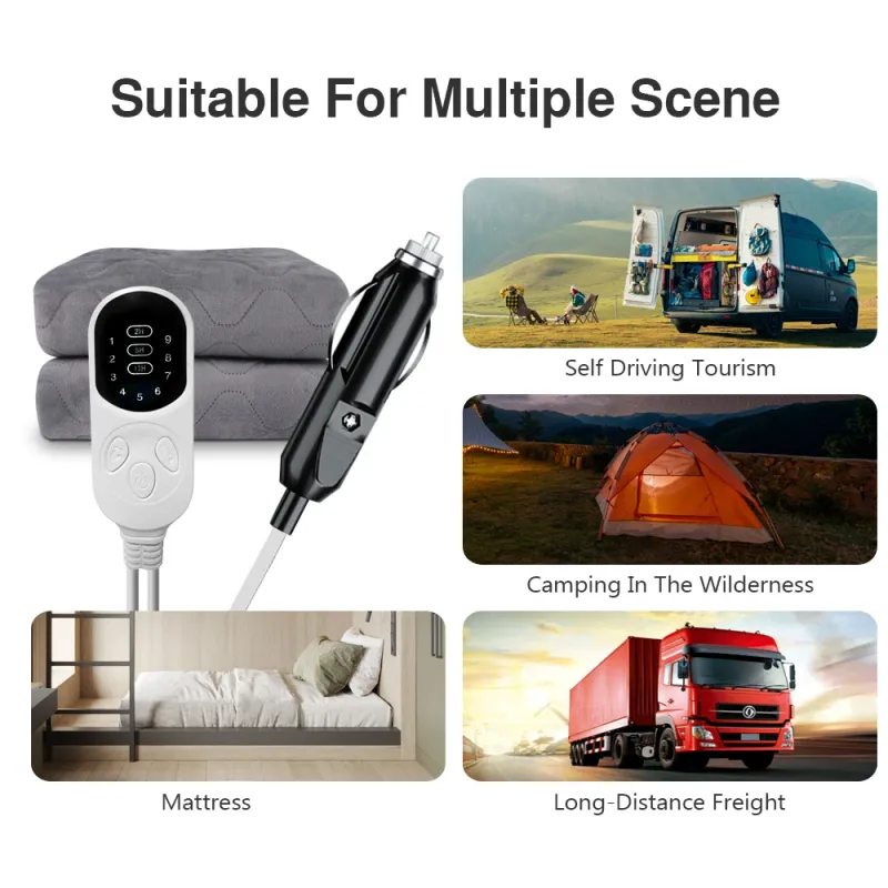 12V Heated Car Travel Blanket 4