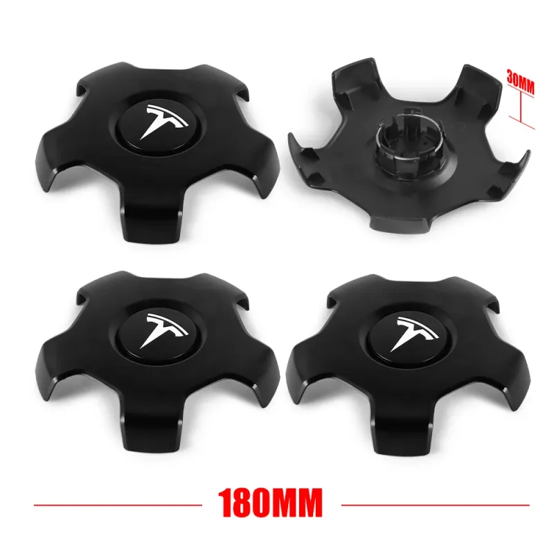 Tesla Wheel Center Hub Caps 4-Pack 3