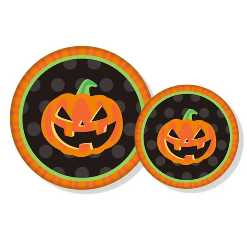 Halloween Pumpkin Bat Tableware Set 10pcs 3