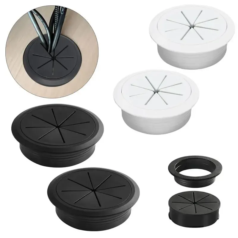 Cable Grommet Desk Cord Hole Cover 50/60mm 6