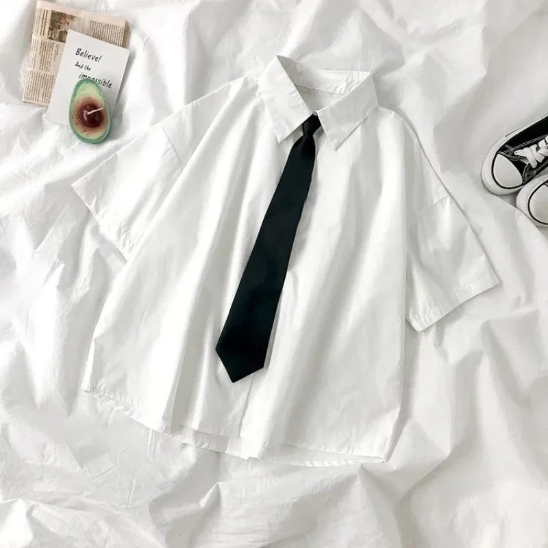 White JK Style Preppy Blouse Shirt 1