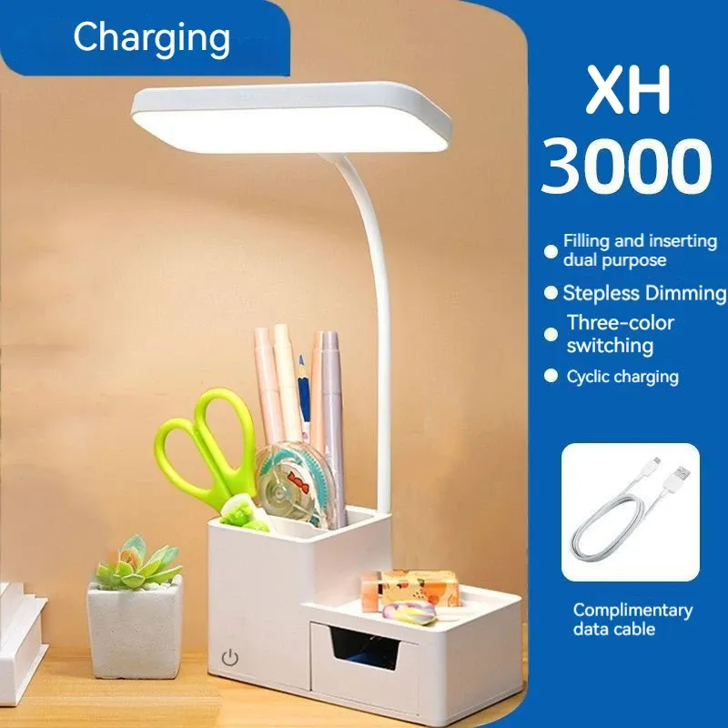 Touch LED Desk Lamp - Dimmable & USB Rechargeable 1