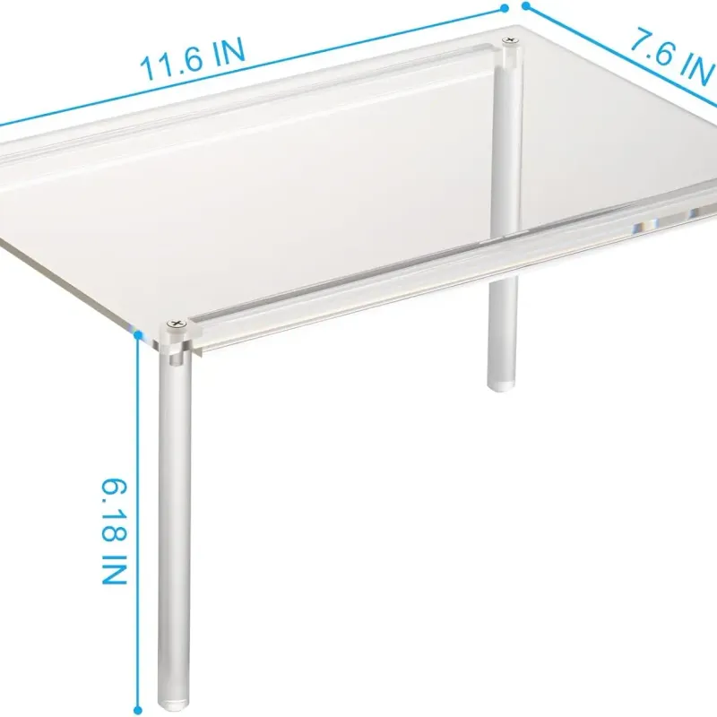 Acrylic Cabinet Organizer Shelf Risers 5