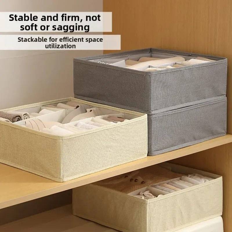 7-Grid Foldable Underwear Storage Box 2