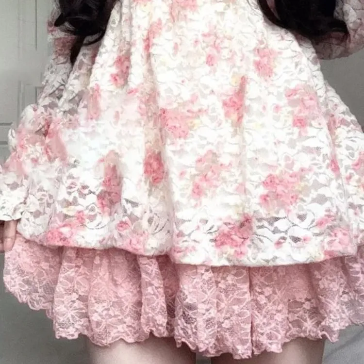 Y2K Floral Vintage Sweet Elegant Dress 4