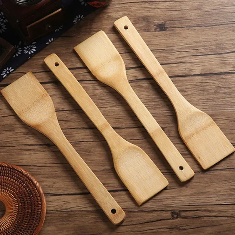 Bamboo Spatula with Long Handle 1