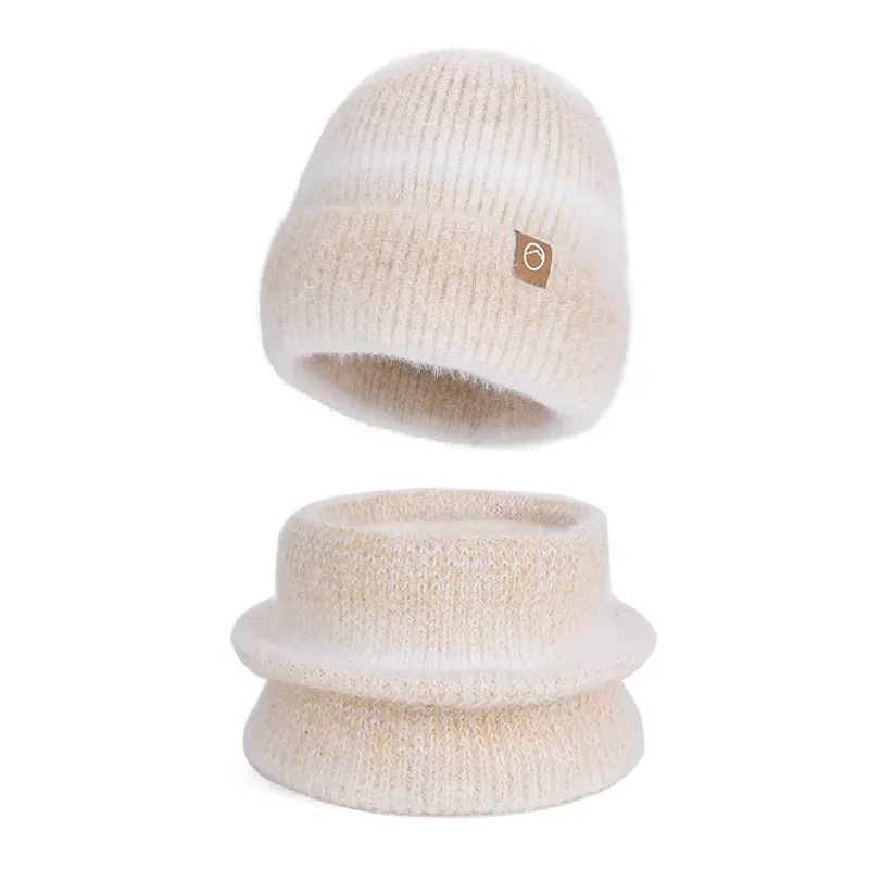 Women's Winter Hat Scarf Beanie Set 3